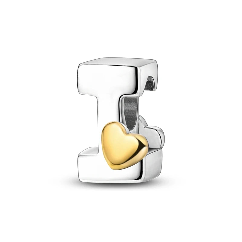 925 Silver Letter Charm Beads for Bracelets | A–Z DIY Jewelry