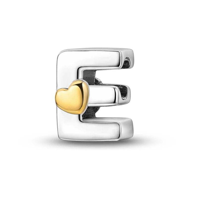 925 Silver Letter Charm Beads for Bracelets | A–Z DIY Jewelry