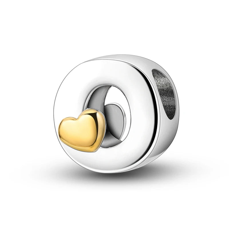 925 Silver Letter Charm Beads for Bracelets | A–Z DIY Jewelry